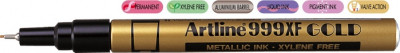 Marker Cu Vopsea Artline 999xf, Corp Metalic, Varf Rotund 0.8mm - Auriu foto