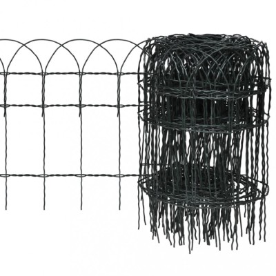 Gossi gard delimitare gradina fier vopsit electrostatic 25 x 0,4 m foto