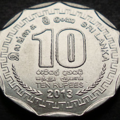 Moneda exotica 10 RUPII / RUPEES - SRI LANKA, anul 2013 * cod 4541 A