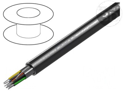 Cablu RS232 5x2x24AWG cu ecranare Al-PET PVC foto