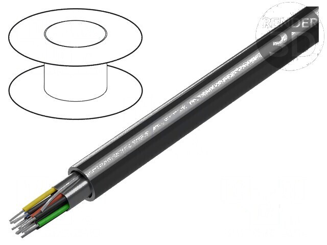 Cablu RS232 5x2x24AWG cu ecranare Al-PET PVC