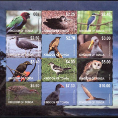 TONGA 2012, Fauna - Pasari, serie neuzată, MNH