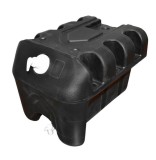 Rezervor apa 30L cu robinet si dozator de sapun 250ml, plastic negru, 332x420x331mm pentru spalarea mainilor in camping, atelier si gradina