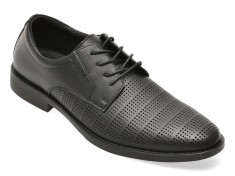 Pantofi eleganti BITE THE BULLET negri, 5670, din piele naturala