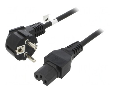 Cablu Alimentare 2m 10A CEE 7/7 la IEC C15 foto