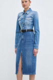 Marella fustă din denim midi, drept, 2413101024200 2413100000000