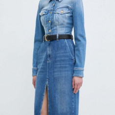 Marella fustă din denim midi, drept, 2413101024200 2413100000000