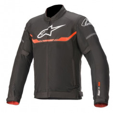 Geaca textil moto Alpinestars T-Sps Air, negru/fluo/rosu, marime S