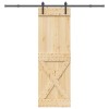 VidaXL Ușă glisantă cu set de feronerie 70x210 cm, lemn masiv de pin