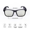Ochelari de Soare Smart Bluetooth 5.0 Polarizați, Apeluri, Muzică, Autonomie 4h, Microfon, Impermeabili, Negru
