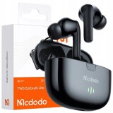 Mcdodo Căști Wireless In-Ear Cu Microfon Bluetooth Caz Negru