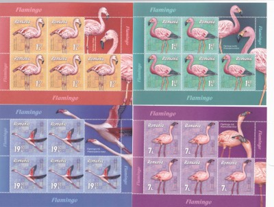 ROMANIA 2021 - FLAMINGO,SET MINICOLI, MNH - LP 2336 foto