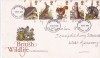 FILATELIE TEMATICA - PLIC MAREA BRITANIE FCD TEMATICA FAUNA ROZATOARE, Stampilat