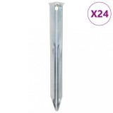 VidaXL Țăruși de cort, 24 buc., 17 cm, &Oslash;20 mm, oțel galvanizat
