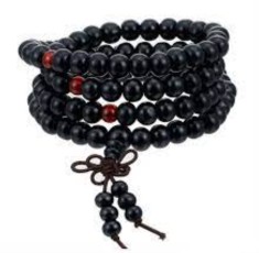 Bratara Unisex, Zamo&reg;, Nialia, Margele Budiste pentru Rugaciune, Negru cu Visiniu