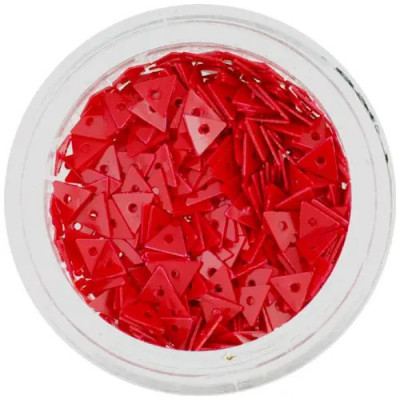 Triunghiuri decorative cu gaură, roşii foto