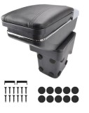 Cumpara ieftin Cotiera pentru Ford Focus MK2 2005-2011 set montaj inclus, piele ecologica - Negru