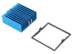 Radiator extrudat cu aripioare BGA albastru 42,5mm 3&deg;C/W