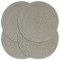 vidaXL Naproane, 4 buc., gri, 38 cm, bumbac, simplu, rotund