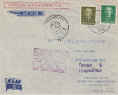 Olanda 1949 / KLM / Plic retur catre Africa de Sud foto