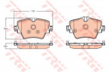 Set placute frana,frana disc MINI MINI CLUBMAN (F54) (2015 - 2016) TRW GDB2098