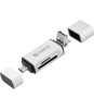 Cititor de carduri SD MicroSD cu conectare USB type C USB Micro USB, Sandberg