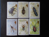 Falkland-Fauna,insecte-serie completa-nestampilate MNH, Nestampilat