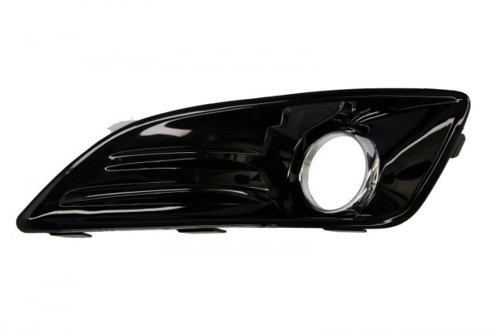 Grila proiector ceata stanga negru lucios si crom Ford Fiesta 2010-2013