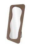 Cumpara ieftin Oglinda pardoseala textil maro buclat 70 x 170 cm
