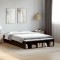vidaXL Cadru de pat, negru, 120x190 cm, lemn prelucrat 3280595