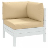 VidaXL Perne de paleți, 3 buc., melanj bej, material textil