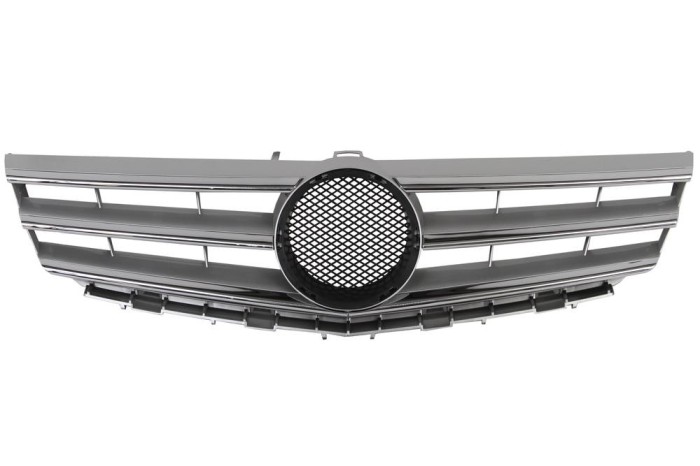 Grila radiator Mercedes Clasa A (W169), 05.2008-06.2012, crom/gri, 1698801683, 502105-2 Model ELEGANCE