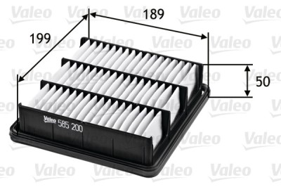 VALEO 585200 Filtru aer foto
