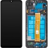 Display cu Touchscreen MP compatibil cu Samsung Galaxy A12 A125 / A12 Nacho A127, cu Rama, Negru