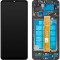 Display cu Touchscreen MP compatibil cu Samsung Galaxy A12 A125 / A12 Nacho A127, cu Rama, Negru