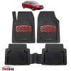 Covorașe Universale Tip Tăviță TEAMCAR&reg; Audi A4 B6 Sedan (2000&ndash;2004), Set 5 Bucăți, Red, Cauciuc, Oem