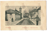 1708 - CARANSEBES Timis, Depoul POMPIERILOR Romania - old postcard - used - 1915, Circulata, Printata