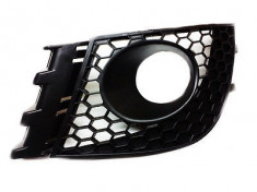 Grila bara fata Seat Ibiza/Cordoba (6L), 05.2006-04.2008, Stanga, 6L0853665L01C, 6731273R cu locas pentru proiectoare foto