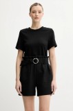 Morgan salopetă SHED culoarea negru, cu decolteu rotund, SHED