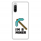 Husa compatibila cu Sony Xperia 10 III Silicon Gel Tpu Model Minecraft Miner