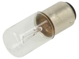 Lampă miniaturală transparentă 24V BA15D