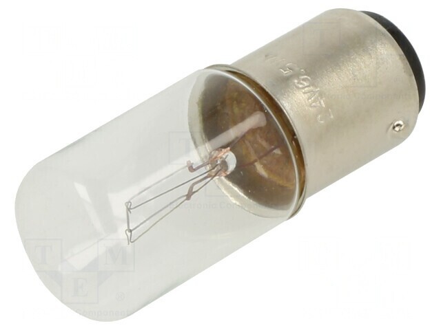 Lampă miniaturală transparentă 24V BA15D