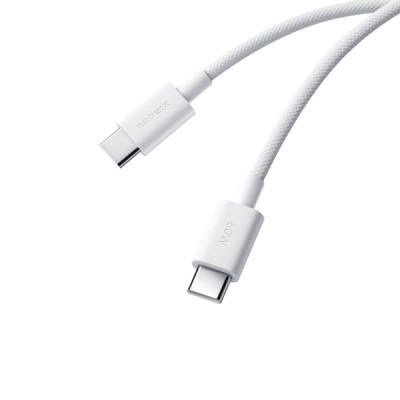 Cablu Date si Incarcare USB-C - USB-C Xiaomi, 60W, 1m, Alb BHR0878GL foto