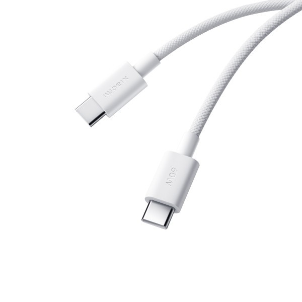 Cablu Date si Incarcare USB-C - USB-C Xiaomi, 60W, 1m, Alb BHR0878GL
