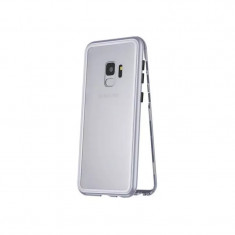 Carcasa protectie Samsung S9, magnetica Argintiu