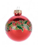 Cumpara ieftin Glob decorativ - Bauble Glass Holly Berry - Ghirlanda | Kaemingk