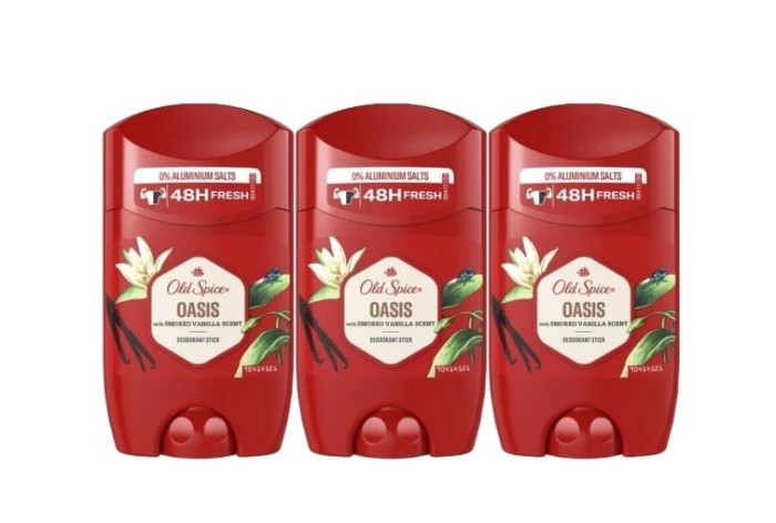 Set 3 x Old Spice Antiperspirant Stick 50ml Oasis, All Day Fresh, Intense Fresh Fragrance, Anti-urme albe, revirgorant, prospetime de durata, protecti