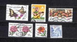 Lot 6 Timbre Vechi Cehia - Banda Desenata Bobik, Pereche Trandafiri, Fluturi, Brno -A444, Stampilat