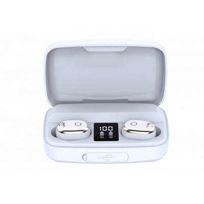 Casti Smart Techstar&amp;reg; TWS S17S , Wireless, Bluetooth V5.0, HD Audio, Touch, IPX4, iOS, Android, 1500mAh, Type-C, Alb foto