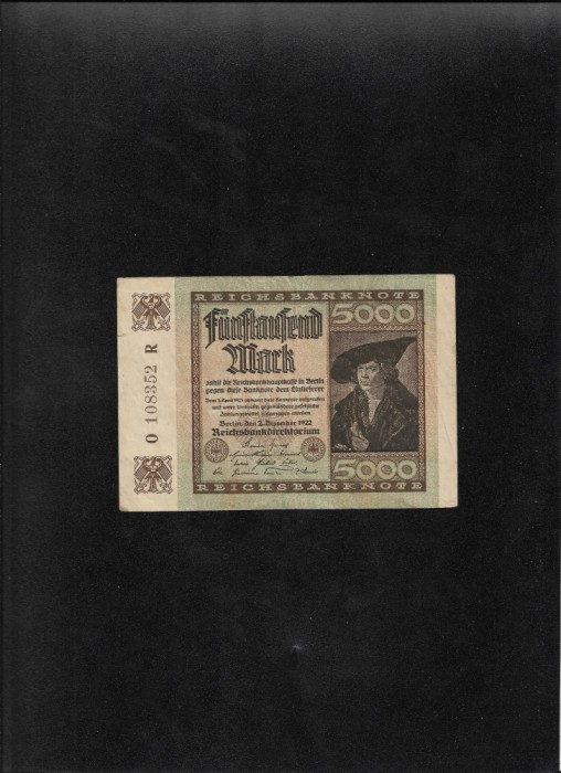 Germania 5000 marci mark 1922 seria108352